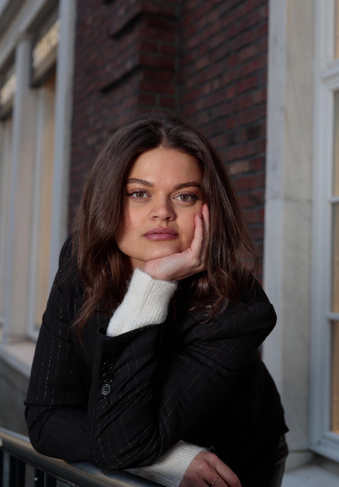 Lulu Strikket Cardigan - Hvit/ Snow White